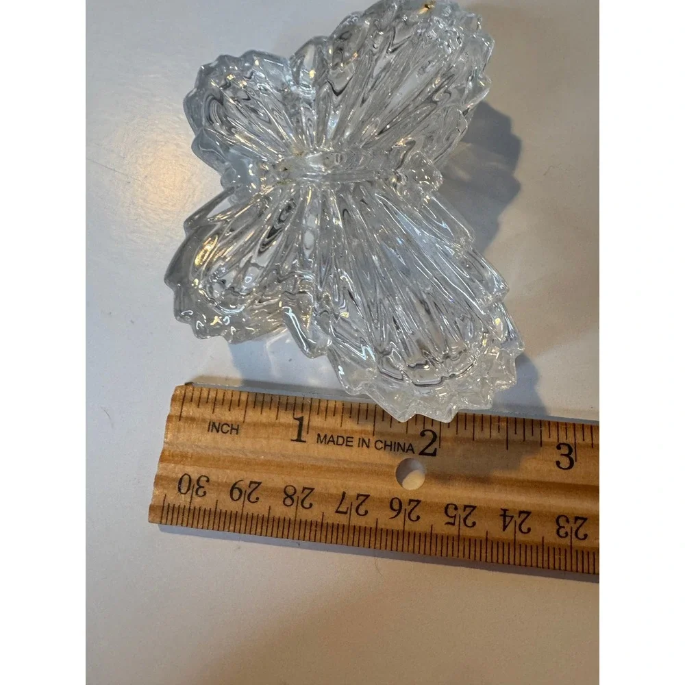 Mini Vintage‎ Gorham Crystal Butterfly Trinket Box